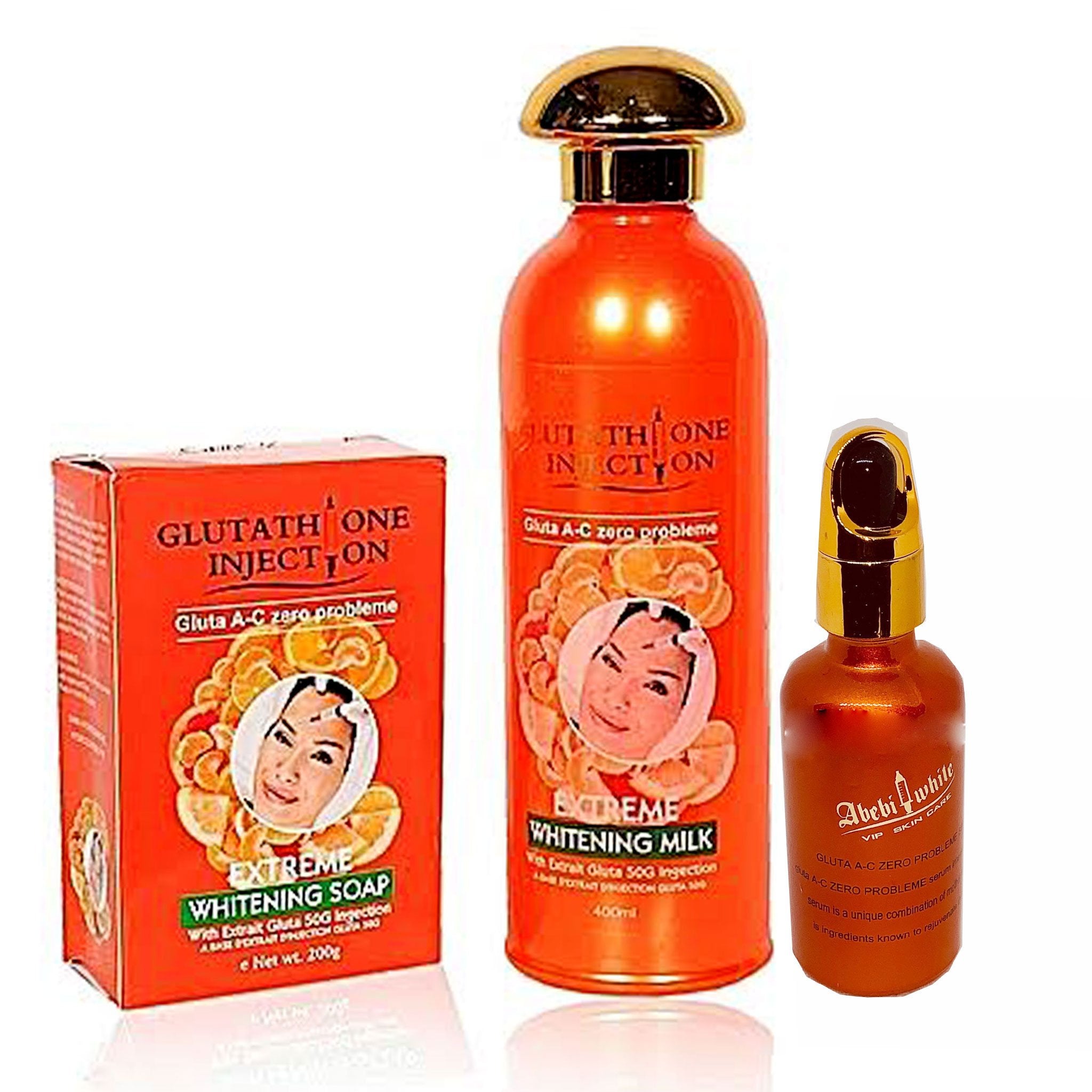 glutathione injection strong whitening milk Glutathione Injection Extreme ( Lotion, Serum And Soap ) 3-pc Set –  sbbeautyplug