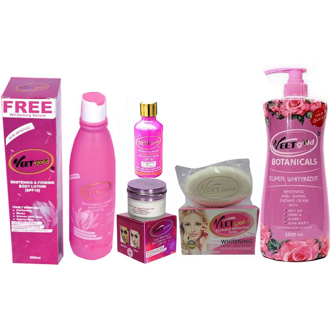 Veetgold Lightening Cream Serum Soap Lotion And Body Wash 5 pc veetgold-lightening-cream-serum-soap-lotion-and-body-wash-5-pc