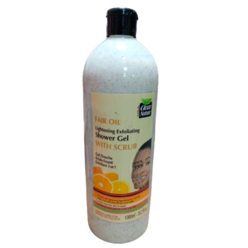 Clear Nature Lightening Exfoliating Shower gel with Scrub 1000ml