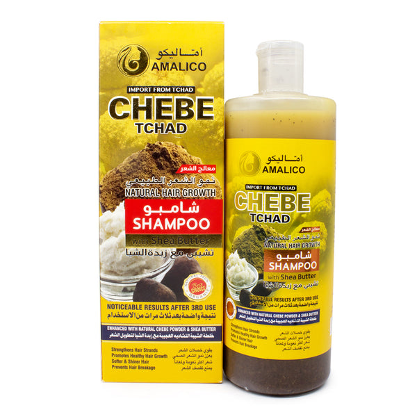 AMALICO Chebe Tchad Shampoo for Hair Growth with SHEA BUTTER 500Ml