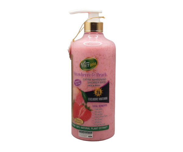 Veetgold Strawberry and Peach Extra Whitening Shower Bath