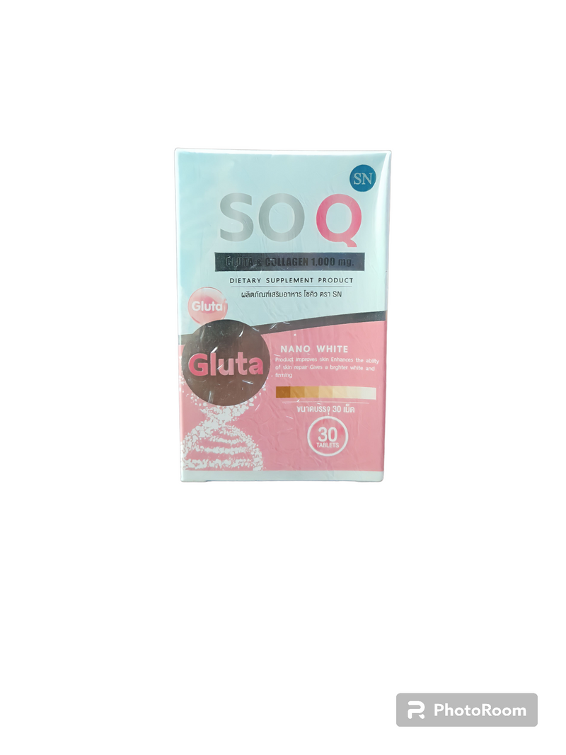 SO Q Gluta Collagen Skin Whitening Supplement