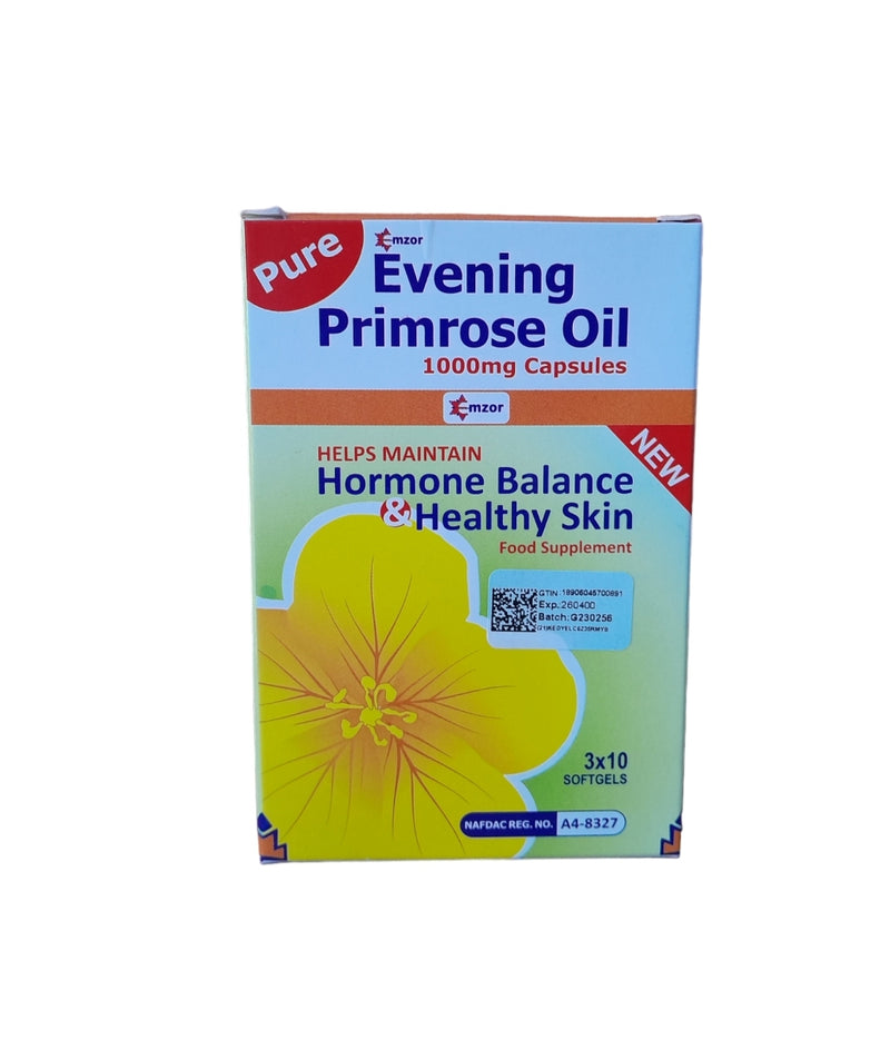 Emzor Evening Primrose Oil 1000mg Capsules