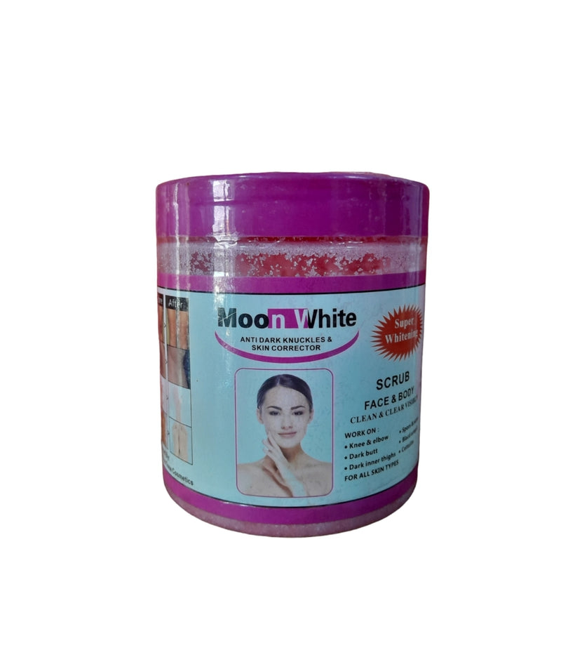 Moon White Anti Dark Knuckles and Skin Corrector Face and Body Skin Whitening Scrub