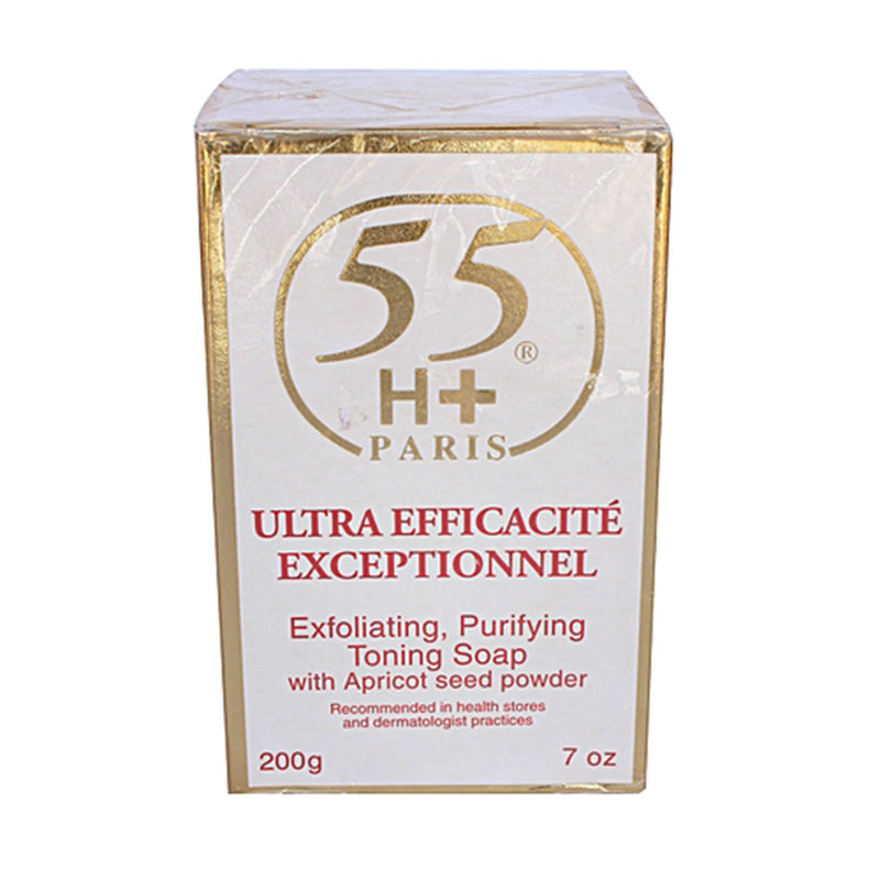 55H+ Paris Ultra Efficacite Exceptinnel Lightening Exfoliating Soap 7oz / 200g