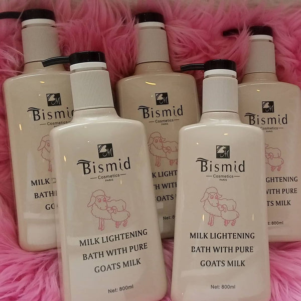 Bismid milk lightening goat milk shower gel