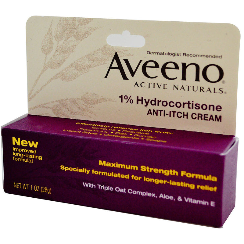 Buy Aveeno Hydrocortisone Anti-itch Cream – 28g Online | SB Beauty