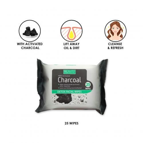 Beauty Formulas Charcoal Facial Cleansing Wipes