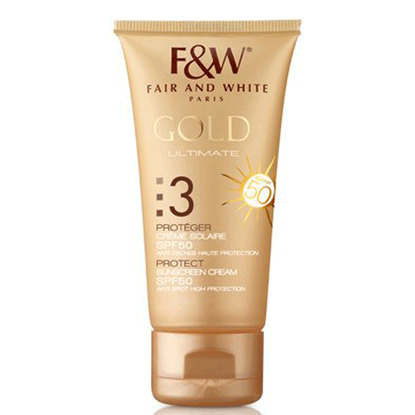 Fair and White 3: Gold Sunscreen SPF 50 50ml/1.7fl.oz – sbbeautyplug