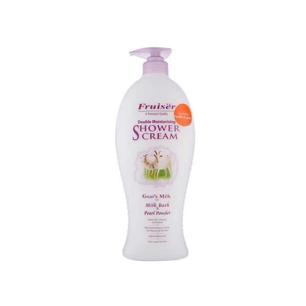 Fruiser Double Moisturizing Shower Cream Goat's Milk With Milk Bath And Pearl Powder