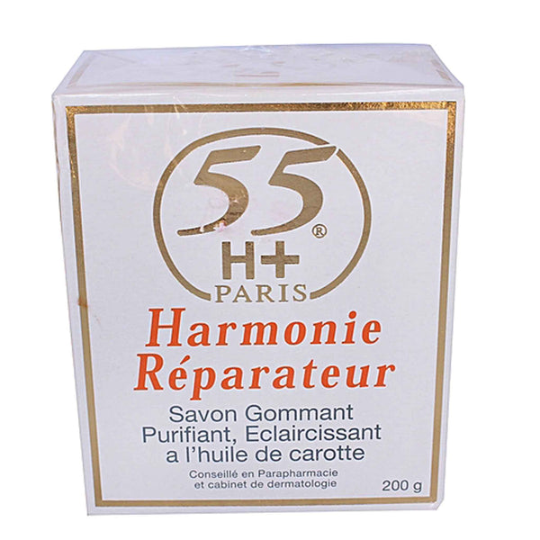 55h+ Harmonie Reparateur Exfolliating Purifying Lightening Soap with Carrot Oil