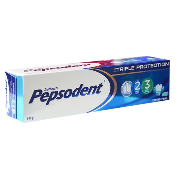 Pepsodent Tooth Paste Triple Protection 123 Gel Natural White - 140g
