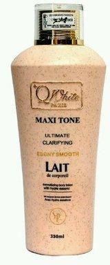 Q White Maxi Tone Dermo fading Body Lotion - Ebony Smooth 350ml