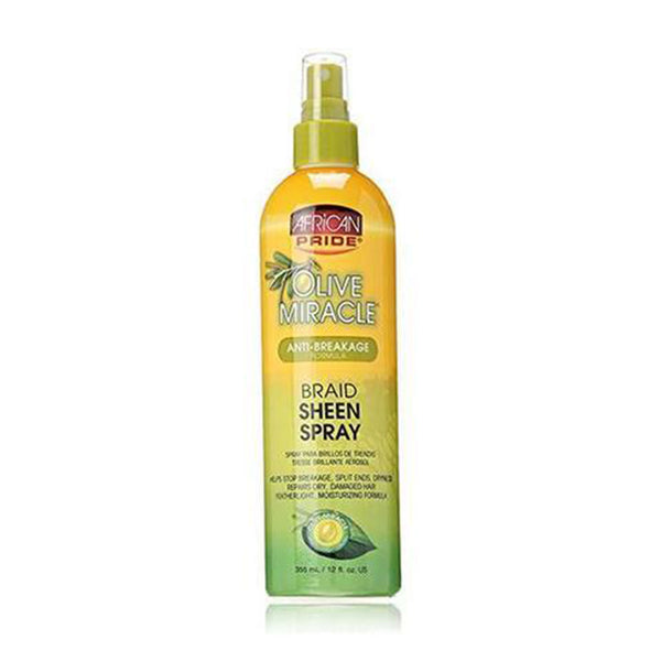 African Pride Olive Miracle Braid Sheen Spray 12 oz