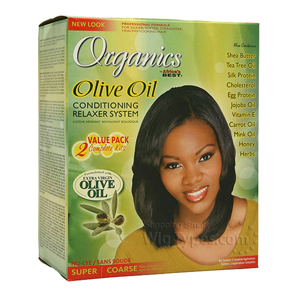 Organics by Africa's Best Olive Oil Conditioning Relaxer System super coarse