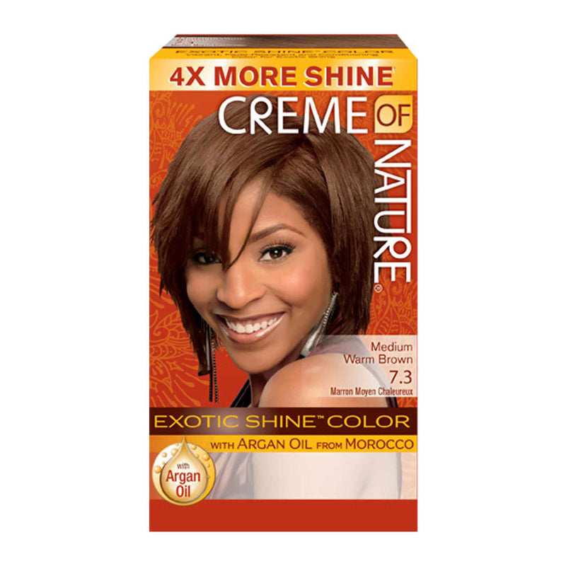 Crème Of Nature Exotic Exotic Shine Color Medium Warm Brown 7.3