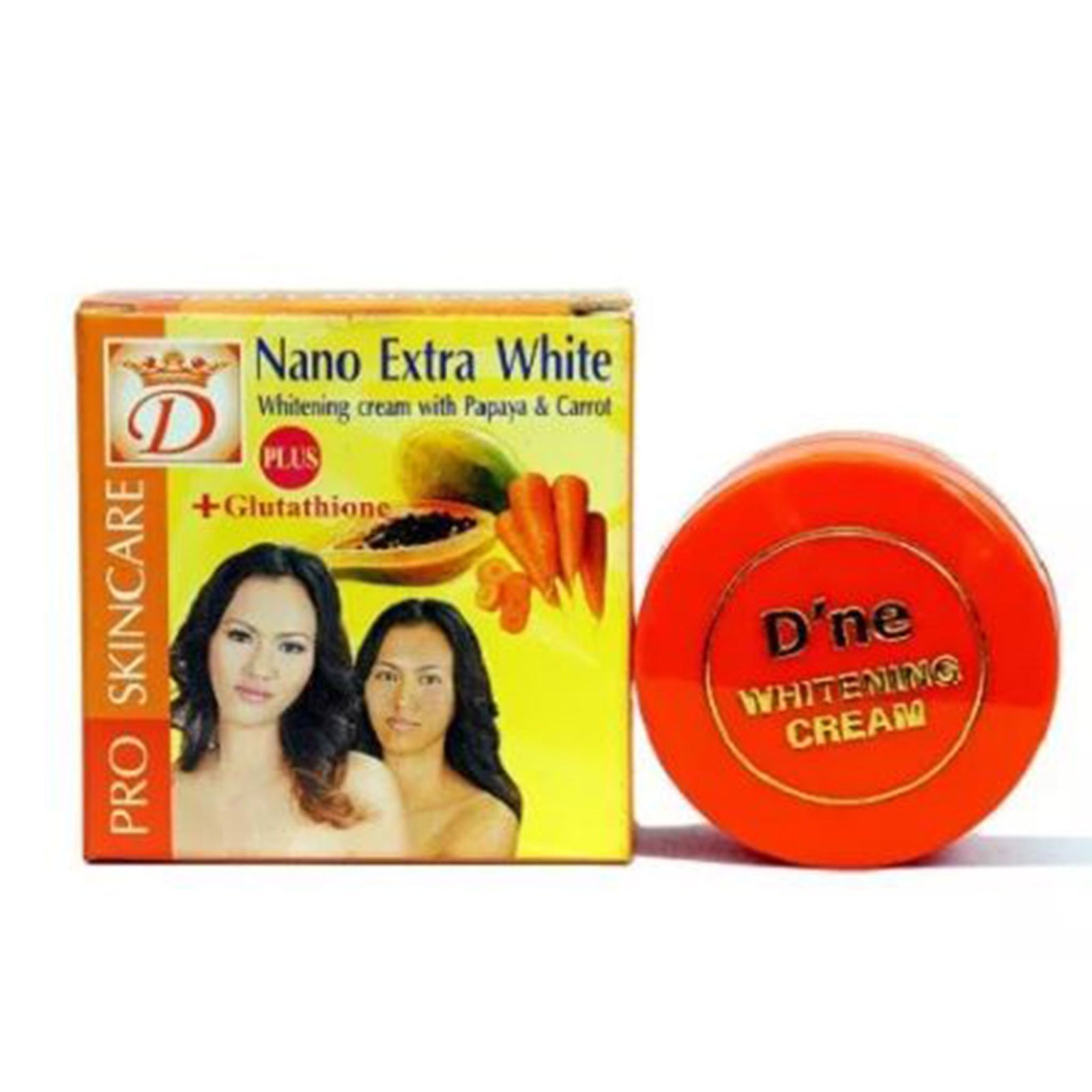 Nano Extra White Papaya & Carrot Whitening Face Cream - 15g  sbbeautyplug