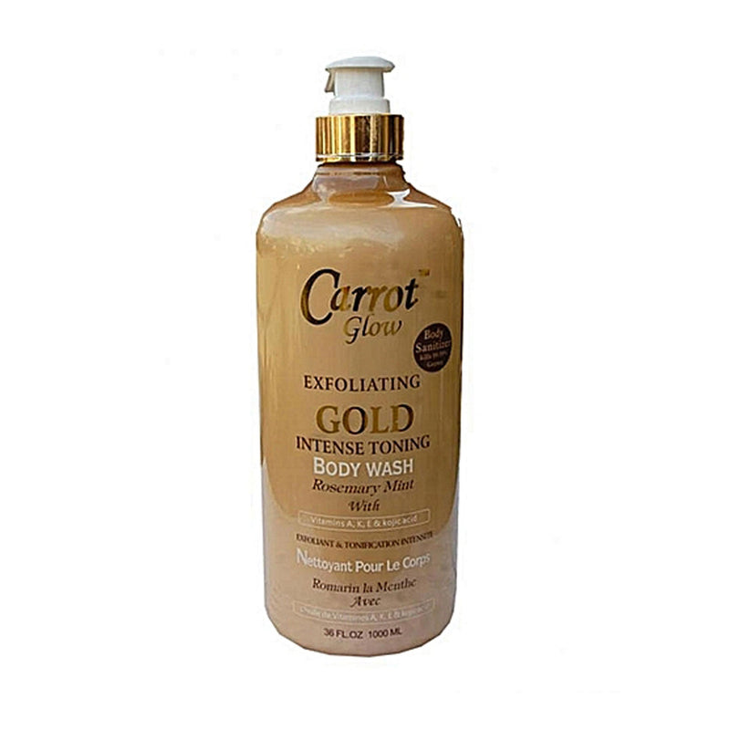 Carrot glow Exfoliating Gold Intense Toning Body Wash. 36oz