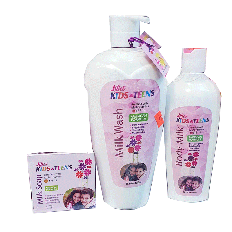 LILIES KIDS & TEENS LOTION, SOAP & BODY WASH