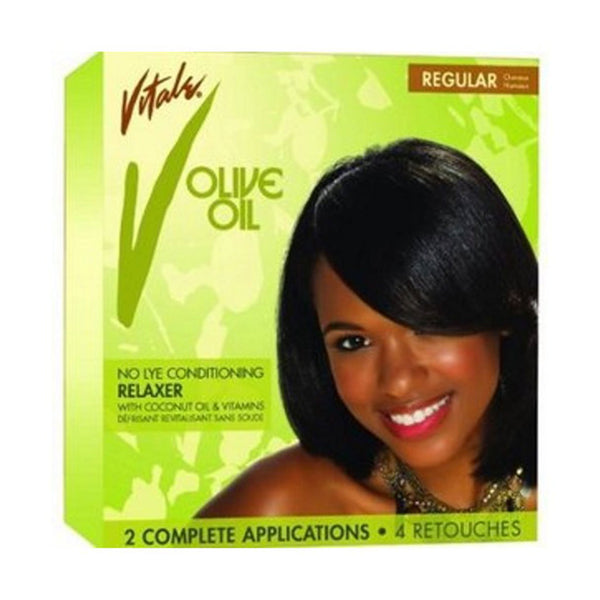 Vitale Olive Oil Anti-Breakage No-Lye Conditioning Relaxer Kit Regular (Complete Kit)