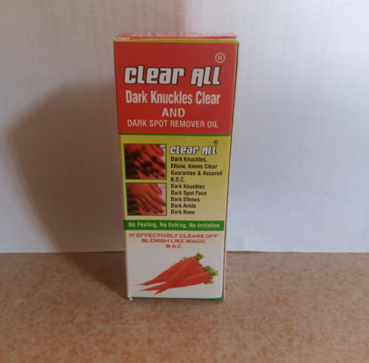 Clear All Dark Knuckles Remover oil