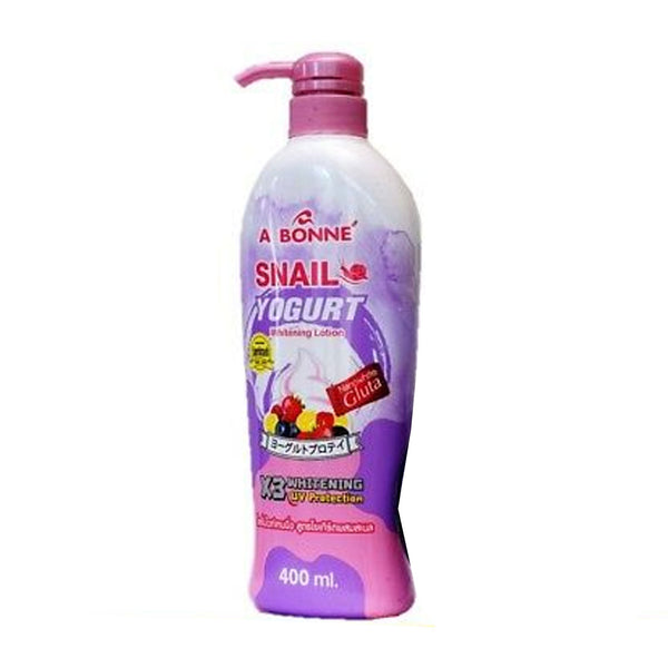 A Bonne Snail Yogurt Whitening Lotion X3 Glutathione Uv Protection 400Ml