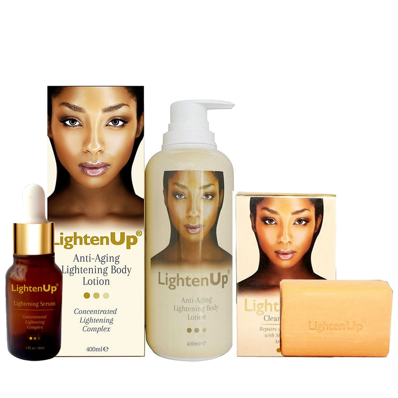 Lighten-Up Anti-Ageing 3-pc Set (Lotion, Serum, &Soap)