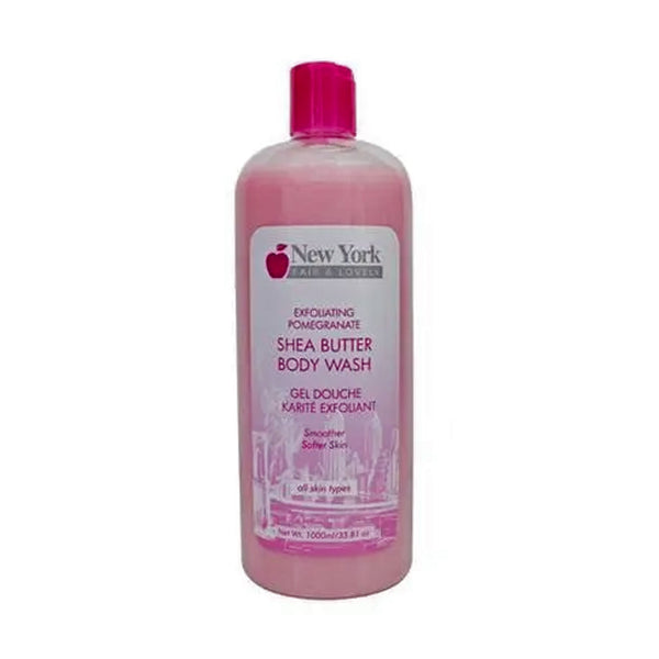 New York Fair & Lovely Exfoliating Pomegranate Shea Butter Body Wash-1000ml