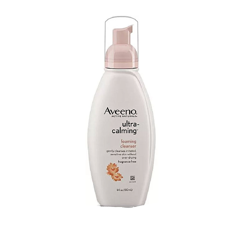 Aveeno Ultra-Calming Foaming Cleanser For Sensitive Skin, 6 Fl. Oz