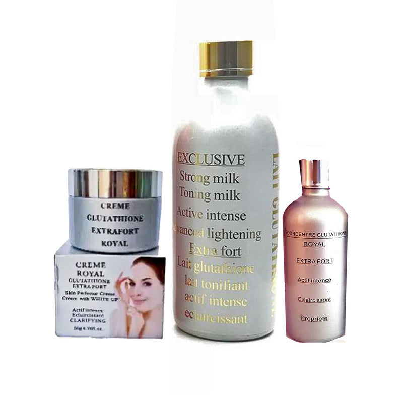 Lait Glutathione Royal ( Body Lotion, Serum And Soap ) 3-Pc set – sbbeautyplug