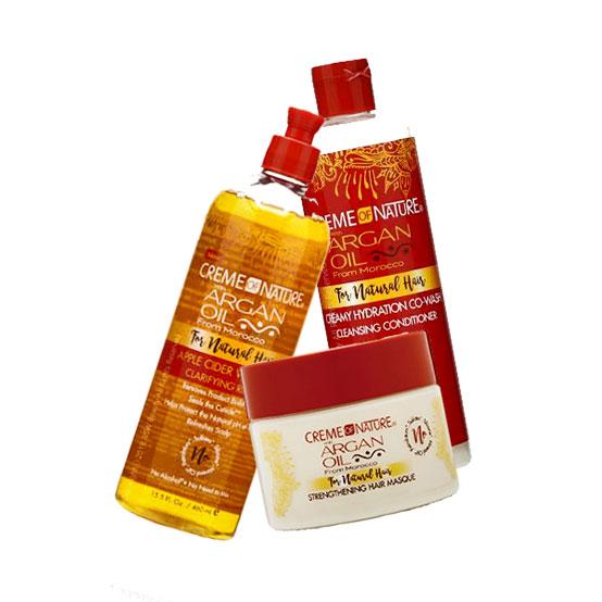 Crème of nature Argan Oil Natural Hair 3-pc Set