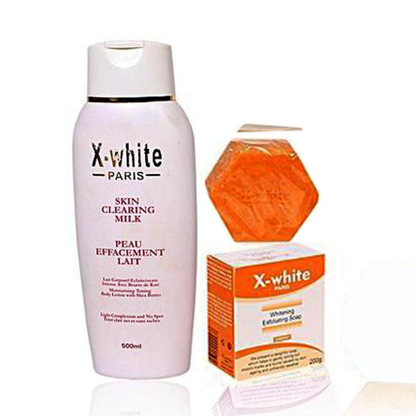 X White Skin Clearing Milk 2-pc Set