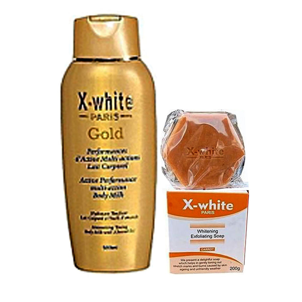 X White Gold Active Performance Body Milk 2-pc Set