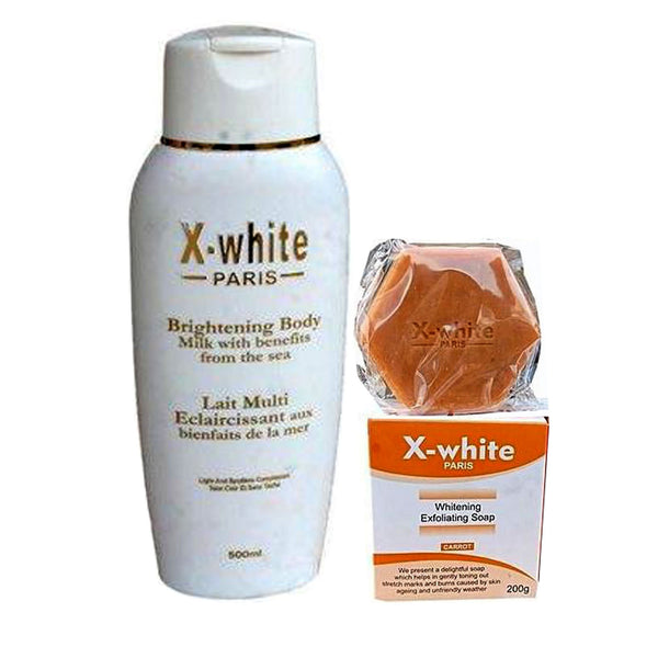 X White Brightening Body Milk 2-pc Set