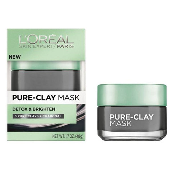 L'Oreal Pure-clay Face Mask Detox & Brighten 1.7oz