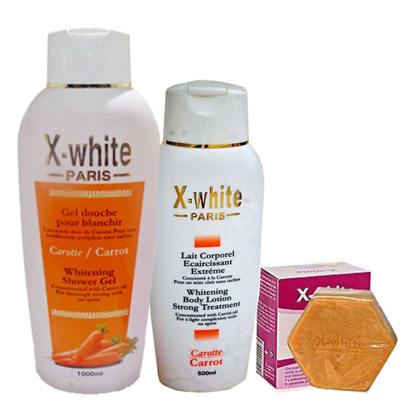 X White Whitening Body Lotion 3-pc Set