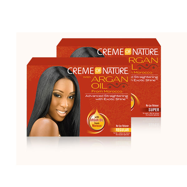 Creme Of Nature Argan oil Advanced Straightening with Exotic Shine
