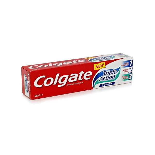 Colgate Triple Action Fluoride Toothpaste Original Mint 100Ml