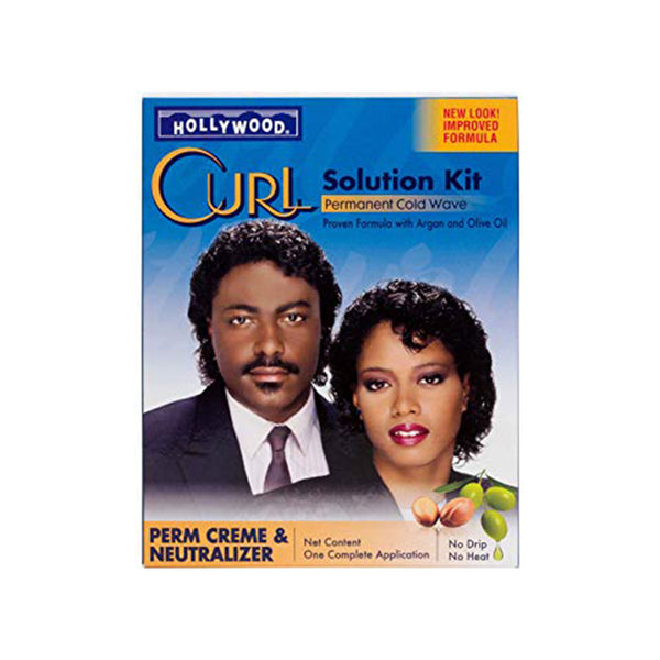 Hollywood Curl Solution Kit Proven Formula With Argan And Olive Oil