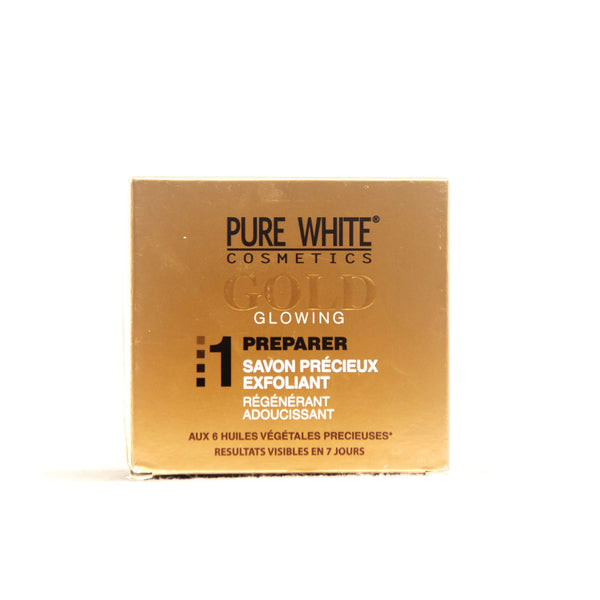 Pure White Gold Glowing Precious Exfoliating Soap-150g