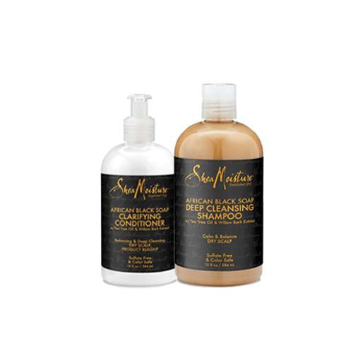 Shea Moisture African Black Soap  2-pc Set