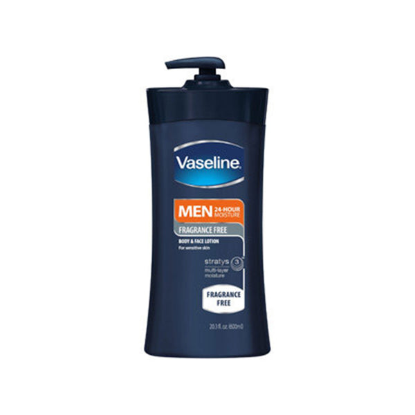 Vaseline Men, Body & Face Lotion, Fragrance Free, 20.3Ounce